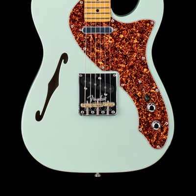 Mint Fender Limited Edition American Professional II Telecaster Thinline - Transparent Surf Green #25271 image 1