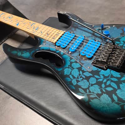 Ibanez JEM77 BFP 1991 FIRST YEAR Blue Floral Pattern JEM 77 Steve Vai Signature Pro Artist Super Strat RARE Guitar MIJ Japan Pre-JEM77P image 12