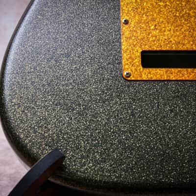 FENDER MIJ Hellecasters Limited Edition John Jorgenson Stratocaster "Black Gold Sparkle + Rosewood" (1997) image 20