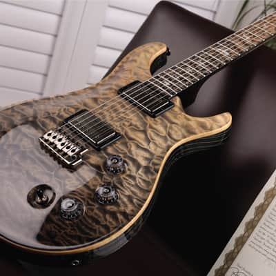 PRS RARE 2016 Private Stock DGT in Frostbite Fade w/Quilt Maple Top, Stained Quilt Maple Fretboard w/Ebony Binding, Flame Maple Neck, Swamp Ash Back with Matching Backplates, Black PRS Tremolo + Phase III Locking Tuners & MOP w/Paua Outline Bird Inlays image 12