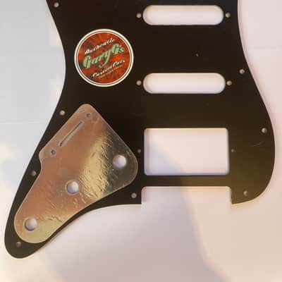 GaryG's Pickguard for Stratocaster HSS 11 Hole, 3-Ply Black/White/Black + Screws image 3