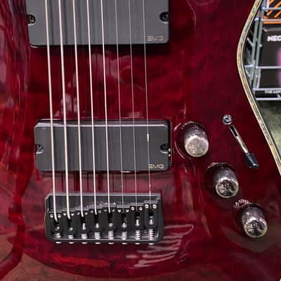 Schecter C-8 Hellraiser in black cherry - Made in Korea image 9