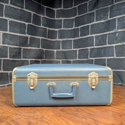 Rogers Vintage Blue Snare Drum Case + Rogers 4843 Mallets w/ Cover 1956–1965 image 7