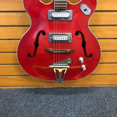 Crestwood Astral II 1970's Red Jack White Played one Made in Japan image 5