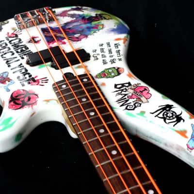Custom Painted and Upgraded Yamaha RBX 260 With Matching Headstock And Graphics image 15