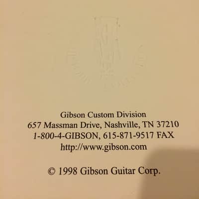 Gibson Historic Color Key Chart & Catalog 1998 image 5
