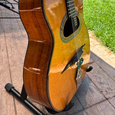 Dell Arte Grand Bouche, John Kinnard Solid Flame Koa With BigTone Pickup image 11