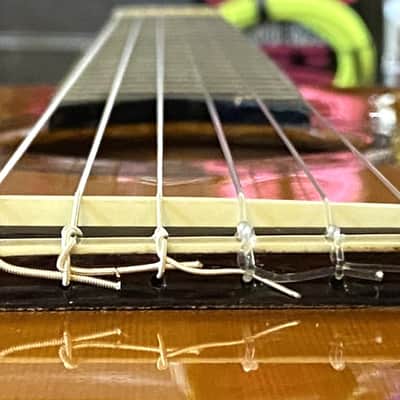 M. Horabe Model 35 Natural Gloss Finish Classical Nylon-String Acoustic Guitar with Case & Cover image 6