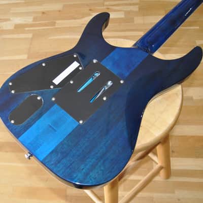 ESP LTD MH-1000QM BLKOC Black Ocean / MH1000 Deluxe Series / Made In Korea / EMG X Upgraded / MH-1000 QM / W24060910 image 11
