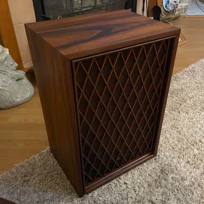 Pair of PIONEER CS-55 Floor Speakers in Walnut, 1960s image 6