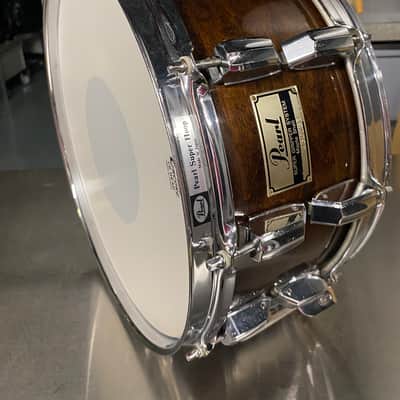 Pearl G-714SX Supergripper snare maple 1985 - Walnut lacquer image 2