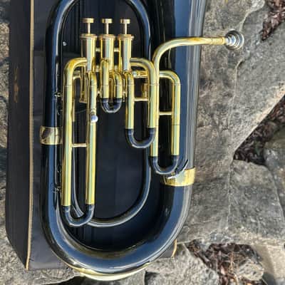 Euphonium 3 Valve Custom Black Gold Colour image 2