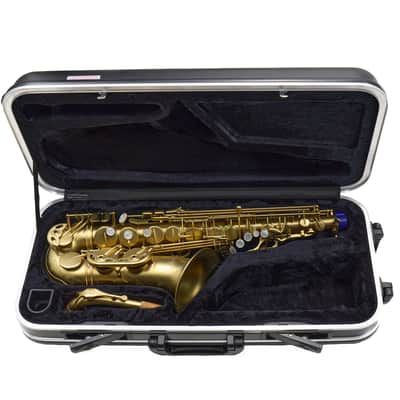 Antigua Winds Model AS4348CU Alto Saxophone in Unlacquered Brass SN UAS110015 image 23