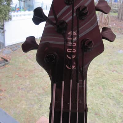 G. Gould GGi5 2016 Purple Metalflake 5 string bass image 2