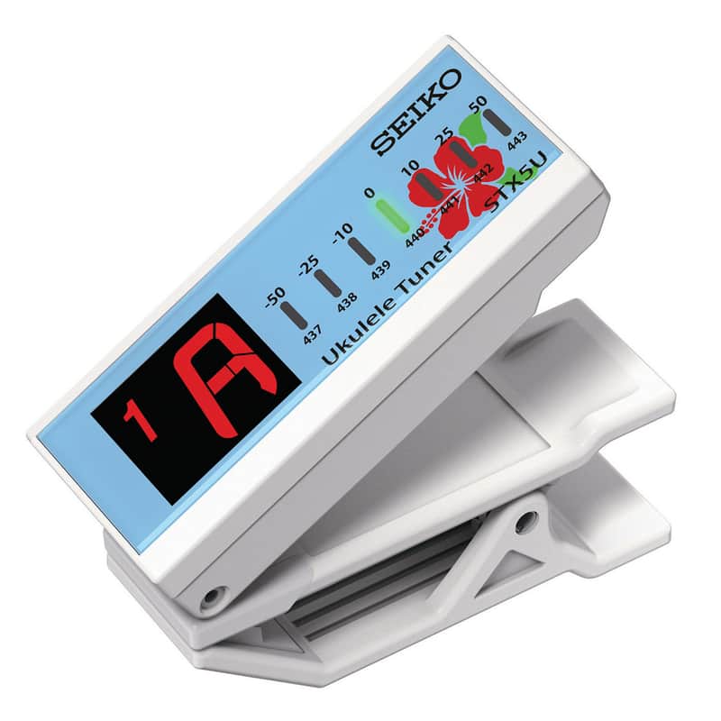 Seiko STX5U Reversible Clip-On Ukulele Tuner, White STX5UWE Bild 1