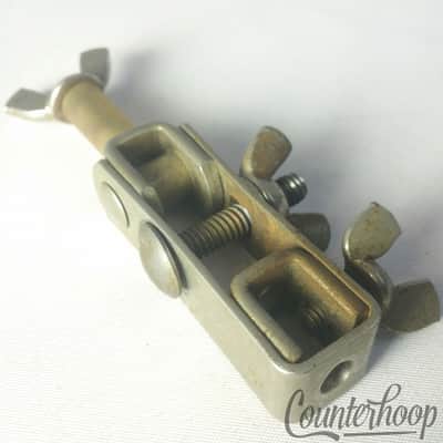Ludwig Crash/Ride Cymbal Stand Tilter Cup Mount Rod Seat Tube Nickel Vintage 30s image 2