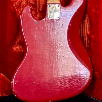 RARE Pre-CBS ‘64 Fender Jazz Bass in Orig’l Dakota Red w Matching Headstock image 4