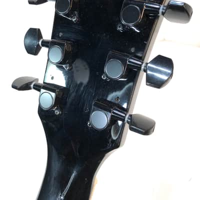 Electric Guitar Made Out Of A Vintage Star Wars Darth Vader Action Figure Case The Vadercaster 2022 Black plastic image 8