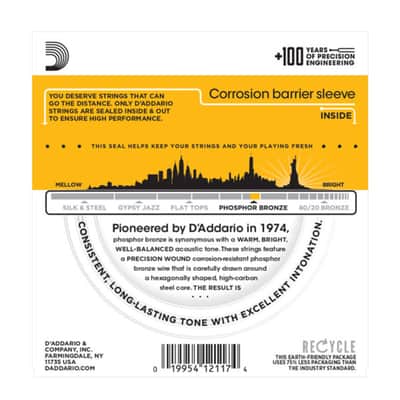 D'Addario A-Guit. Strings EJ19 12-56 Phosphor Bronze - Acustic Guitar Strings image 2