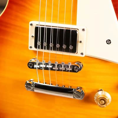 Epiphone Les Paul Standard 50s Figured Electric Guitar - Washed Cherry Sunburst with Gig Bag image 10