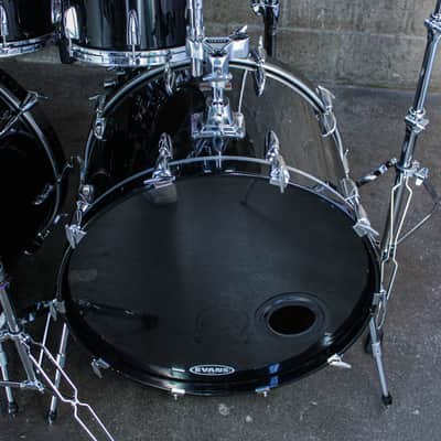 Yamaha Tour Custom Double Bass Drum Set (1985–1988) – Made in Japan – Solid Black image 12