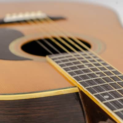 Mid-80's Aria W-25 Folk & Western Dreadnought Acoustic Guitar w/ HSC image 5