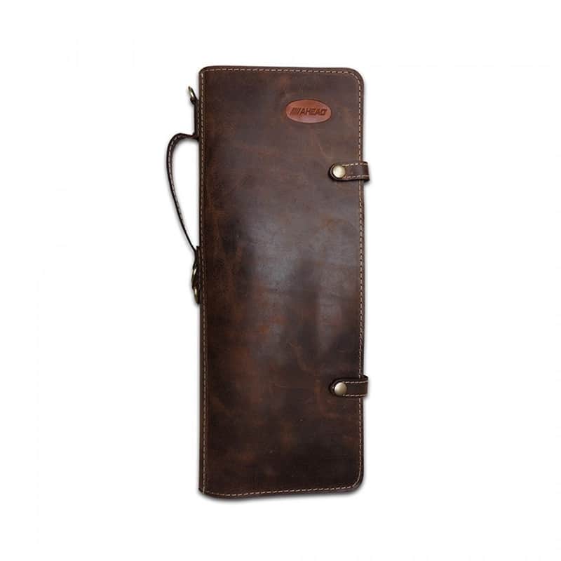 Ahead Handmade Leather Stick Bag in Brown image 1