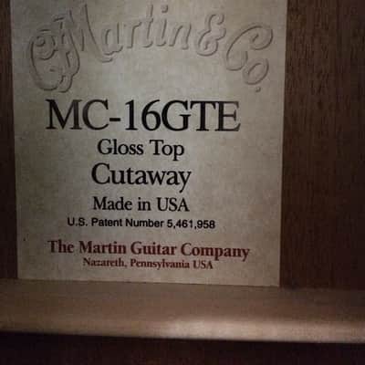 2003 Martin MC-16GTE Natural Gloss Top Acoustic-Electric Guitar image 10