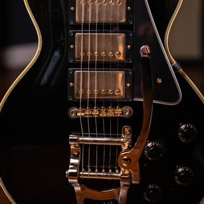 Gibson Custom Shop Murphy Lab 1957 Les Paul Custom Reissue 3-Pickup Bigsby Light Aged Electric Guitar 2023 - Ebony image 5