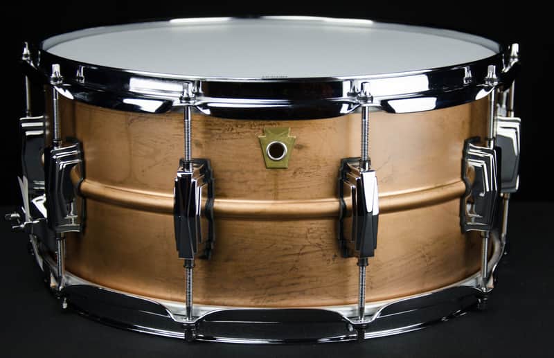Ludwig LC663 Raw Copper Phonic 6.5x14" Snare Drum image 6
