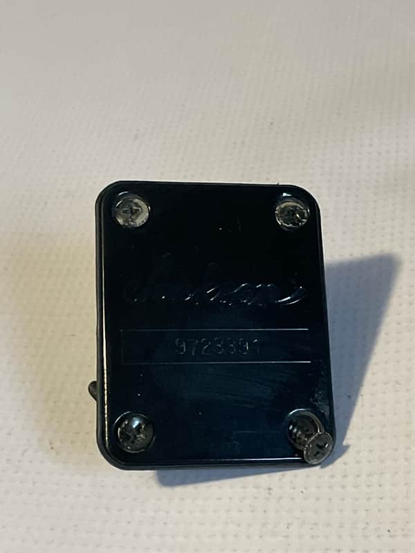 2000's Made in Japan Jackson DKMGT & Dinky Guitar Factory Black Neckplate & Screws image 1
