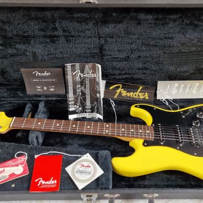 Fender Stratocaster 2005 Graffiti Yellow HSS Limited Special Edition 1 of 100 Fat Strat FSR electric guitar image 1