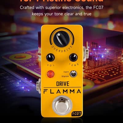 Overdrive Guitar Pedal – Vintage Analog Effect, Warm/Hot Modes, True Bypass image 7