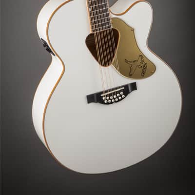 Gretsch G5022CWFE-12 Rancher Falcon Jumbo 12-String Cutaway, Fishman Pickup, White image 6