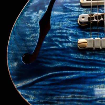 PRS USA Paul Reed Smith McCarty 594 Semi-Hollow Wood Library "Faded Blue Jeans + Ebony" (2021) image 9