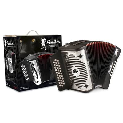 Hohner Panther Series 3-Row Diatonic Accordion Key of GCF #3100GCFBK image 1