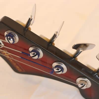 Rare Vintage Howard/Teisco Full Scale Bass 1965 Red Burst image 11