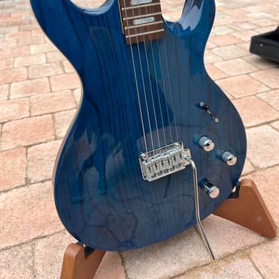 Line 6 Variax 700 - Transparent Blue finish on a carved ash body image 1