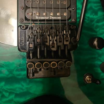 Carvin X220 USA 1992 - Green Flame Top image 2