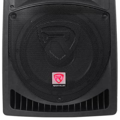 Pair Rockville Power Gig RPG12 12" Powered Active 1600 Watt 2-Way DJ PA Speakers image 2