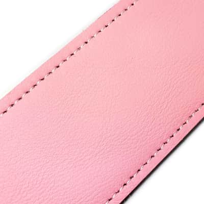 Pink Leather Premium Leather Guitar Strap- Pink Leather Guitar Strap-100% Leather Guitar Strap- Acoustic, Electric Bass Guitars image 2