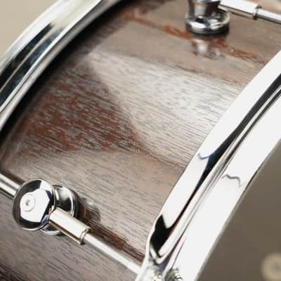 Sugar Percussion 14x6 Mahogany (Black Dyed) stave snare drum image 11