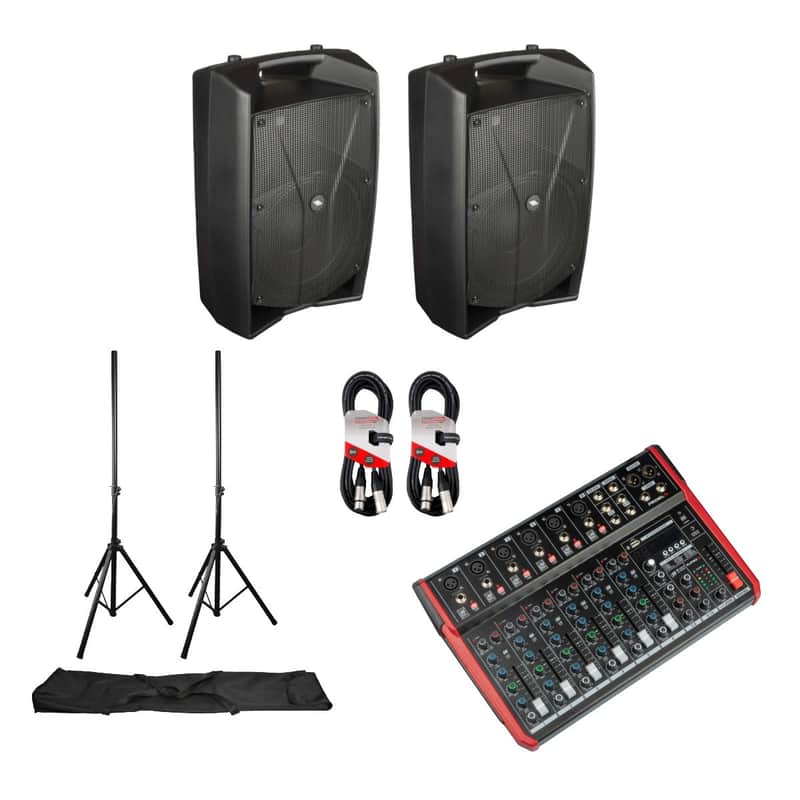 Proel V12PRO 12" Active PA System with Mixer - Ideal for Small Events & Keyboard Setups image 1