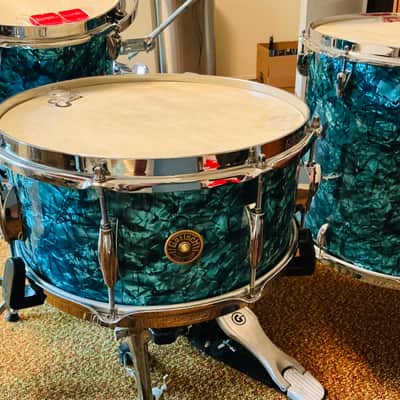 Gretsch Broadcaster 2023 - Turquoise Pearl Nitron-4 piece kit!~ image 7