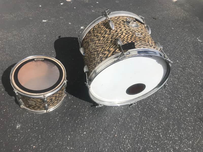 Vintage Majestic Semi-Pro Bass Drum and Tom from the 1960/70's. Price is for both! Sale Benefits Music Education Nonprofit! image 1