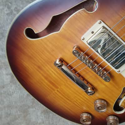 R. M. Olsen Les Paul Semi-Hollow Early 2000s - Satin tobacco sunburst Trey Anastasio ? 6.4 lbs image 1