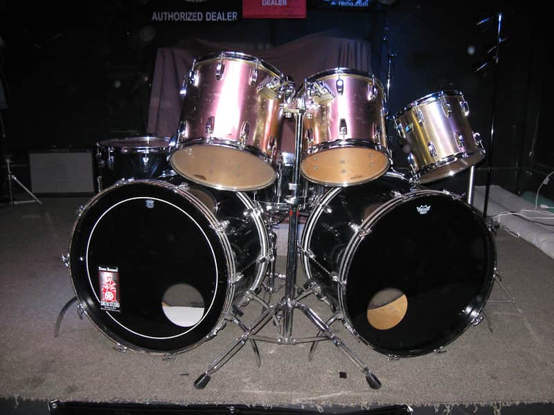 Scott Rockenfield's Queensryche 1984 Warning Tour Ludwig Drum Set, Plus Extras.  Authenticated image 1