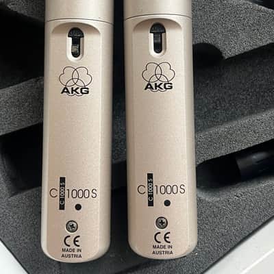 AKG C1000 S Twin Pack Small Diaphragm Multipattern Condenser Microphone 2000s - Nickel image 10