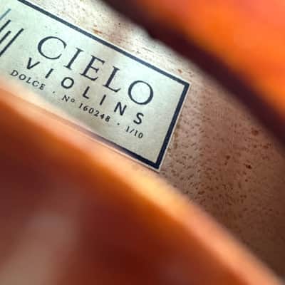 Cielo Violins Dolce 1/10 Violin Outfit w/ Bow & Case - Used, Good Condition - Needs One String image 2