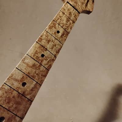 EXHIBITION GRADE BIRDSEYE MAPLE STRAT GUITAR NECK FITS FENDER & WARMOTH image 7